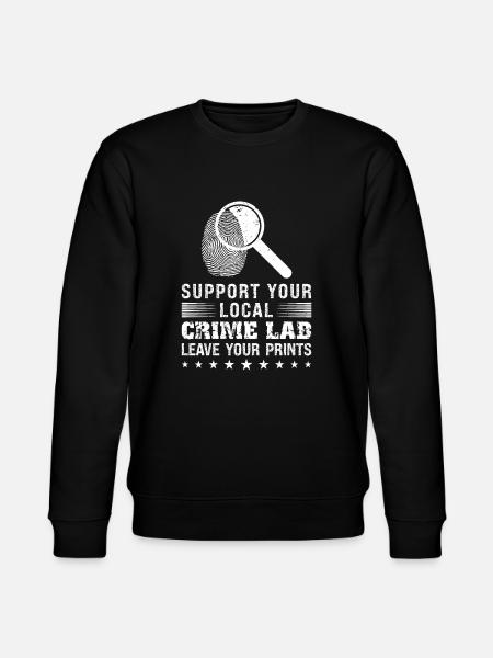 Forensic Technician Crime Scene Investigator Forensic Sentence - Stanley/Stella CHANGER Unisex Organic Sweatshirt - black