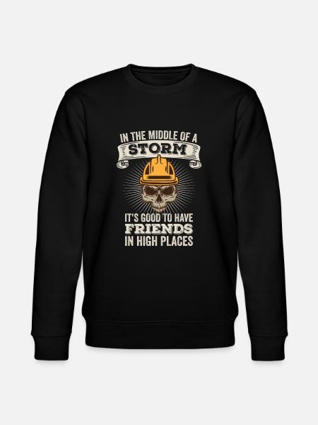 Power Lineman Power Line Electrician - Stanley/Stella CHANGER Unisex Organic Sweatshirt - black