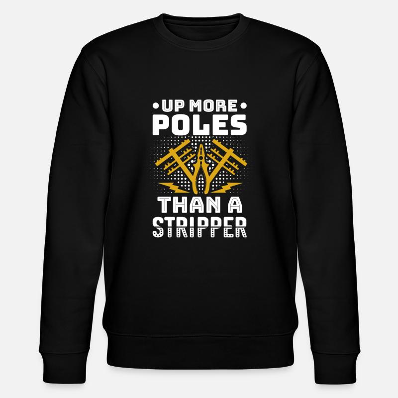 Monteur de lignes électriques - Sweat bio CHANGER Stanley/Stella Unisexe - noir