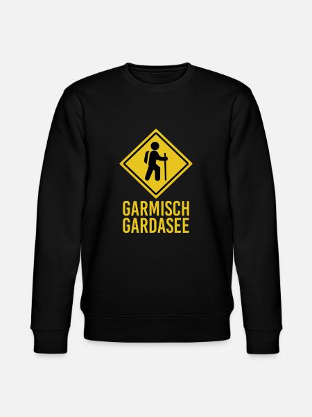 Alpenüberquerung Garmisch Gardasee - Stanley/Stella Unisex Bio-Sweatshirt CHANGER  - Schwarz