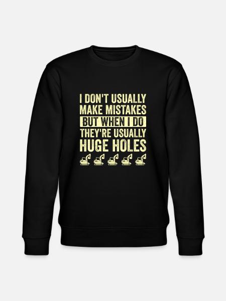 Retro Bagger Spruch Baggerfahrer Baustelle - Stanley/Stella Unisex Bio-Sweatshirt CHANGER  - Schwarz