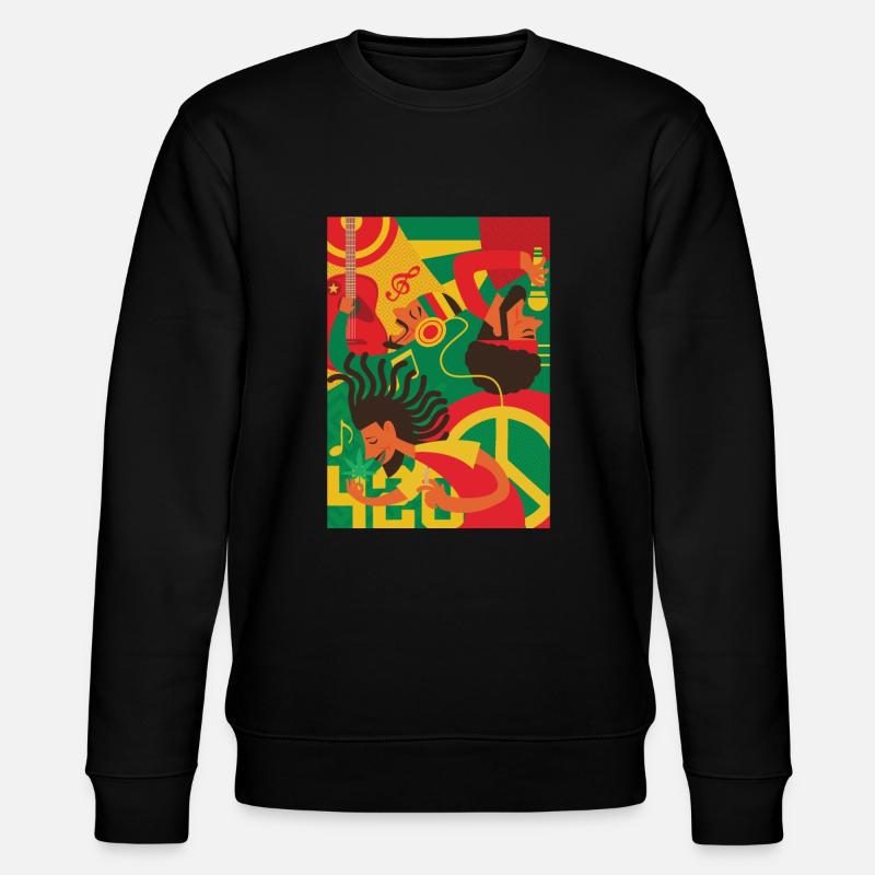 Rasta Reggae Rasta - Sweat bio CHANGER Stanley/Stella Unisexe - noir