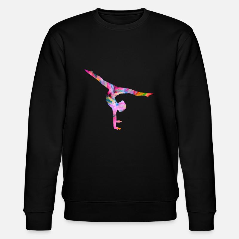 Turnen Handstand bunt - Stanley/Stella Unisex Bio-Sweatshirt CHANGER - Schwarz