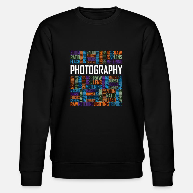 Mots de photographie - Sweat bio CHANGER Stanley/Stella Unisexe - noir