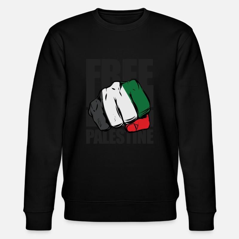 Free Palestine Israel Protest - Stanley/Stella Unisex Bio-Sweatshirt CHANGER  - Schwarz