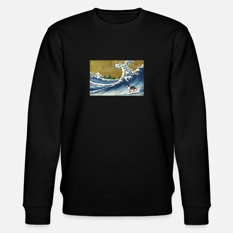 Border Collie - Stanley/Stella Unisex Bio-Sweatshirt CHANGER  - Schwarz