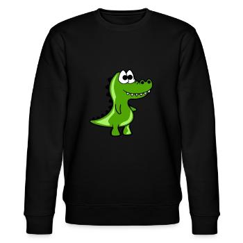 Style comique drôle de Croc - Sweat bio CHANGER Stanley/Stella Unisexe - noir - Devant - Nik (191cm) & Marisol (170cm)