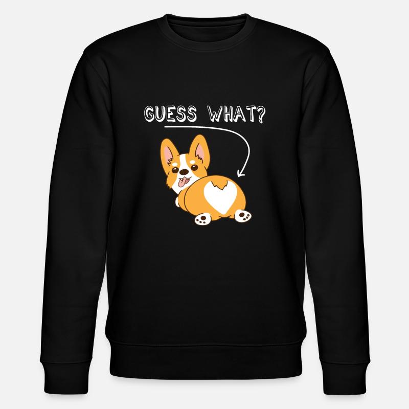 Corgi - Stanley/Stella Unisex Bio-Sweatshirt CHANGER  - Schwarz