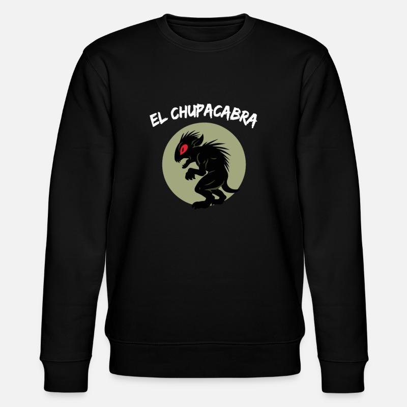 El Chupacabra - Stanley/Stella Unisex Bio-Sweatshirt CHANGER  - Schwarz