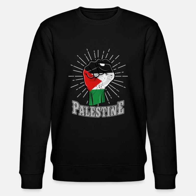 Palästina Faust - Stanley/Stella Unisex Bio-Sweatshirt CHANGER  - Schwarz
