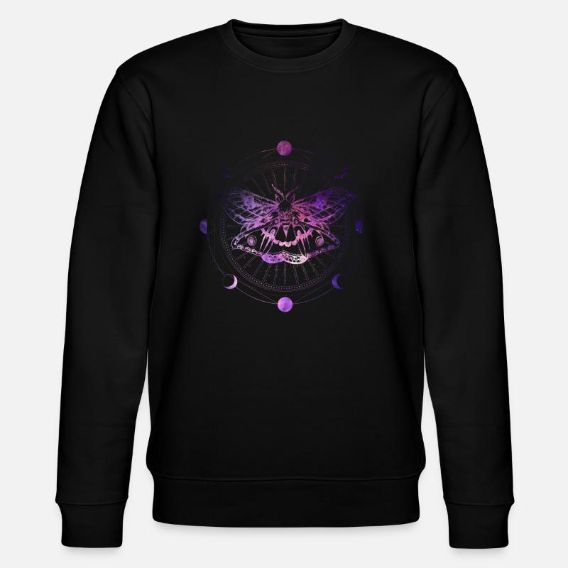 Tarot Kartenlesen Motte - Stanley/Stella Unisex Bio-Sweatshirt CHANGER  - Schwarz
