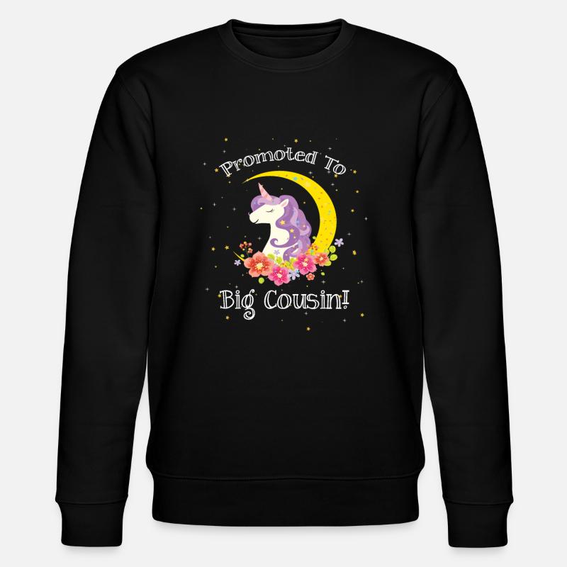 Großer Cousin - Stanley/Stella Unisex Bio-Sweatshirt CHANGER  - Schwarz