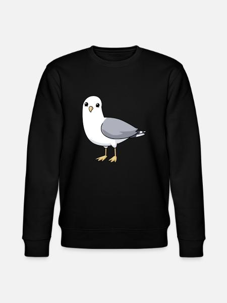 Comic Möwe Gull - Stanley/Stella Unisex Bio-Sweatshirt CHANGER  - Schwarz
