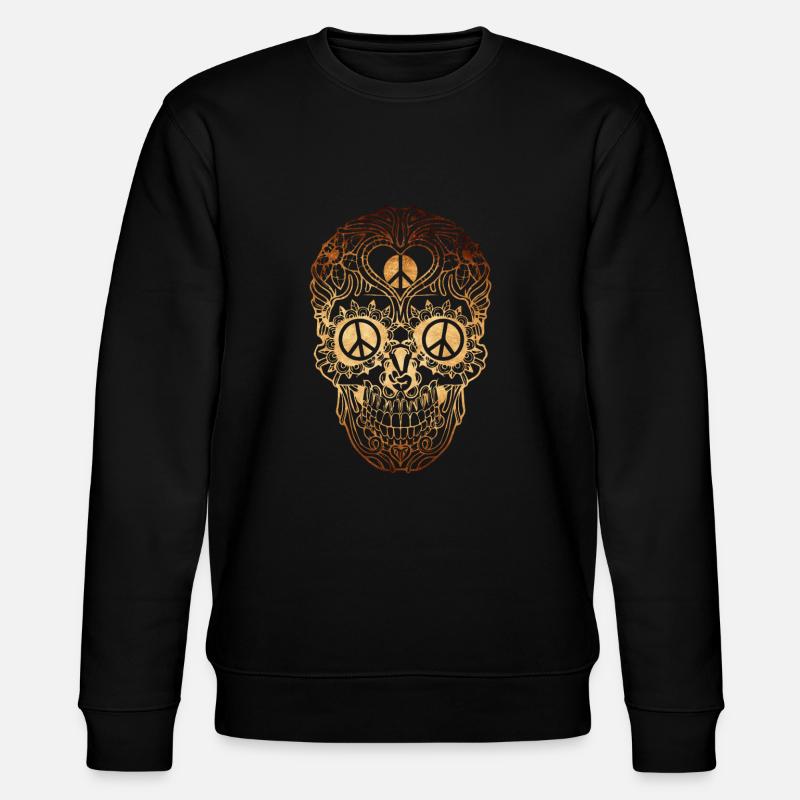 Crâne de paix - Sweat bio CHANGER Stanley/Stella Unisexe - noir