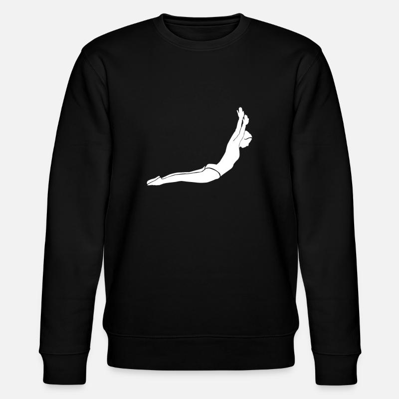 Trampoline gymnastics stretch somersault - Stanley/Stella CHANGER Unisex Organic Sweatshirt - black