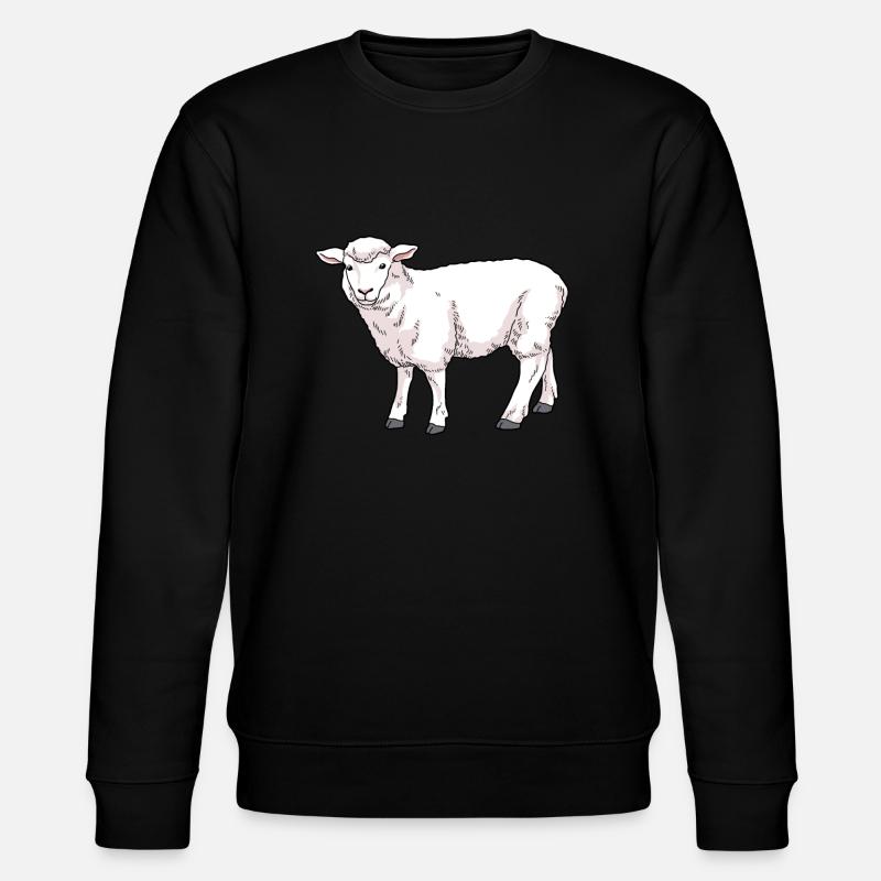 Schaf Hausschaf - Stanley/Stella Unisex Bio-Sweatshirt CHANGER  - Schwarz