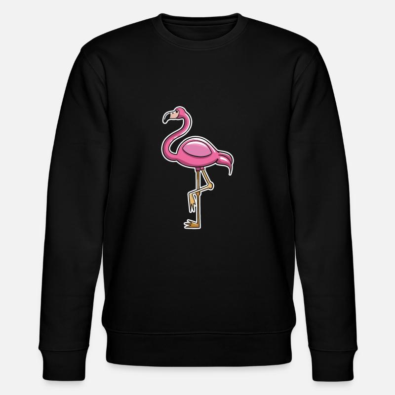 Flamingo - Stanley/Stella Unisex Bio-Sweatshirt CHANGER  - Schwarz