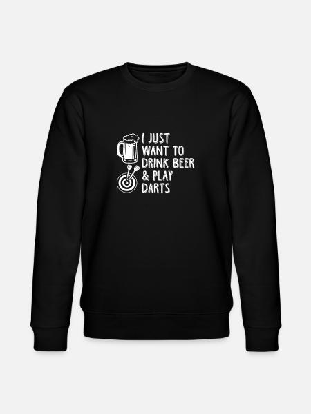 Darts and Beer - Stanley/Stella CHANGER Unisex Organic Sweatshirt - black