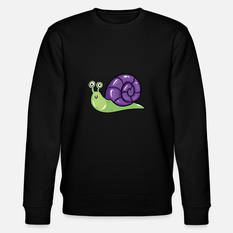 Schnecke - Stanley/Stella Unisex Bio-Sweatshirt CHANGER - Schwarz