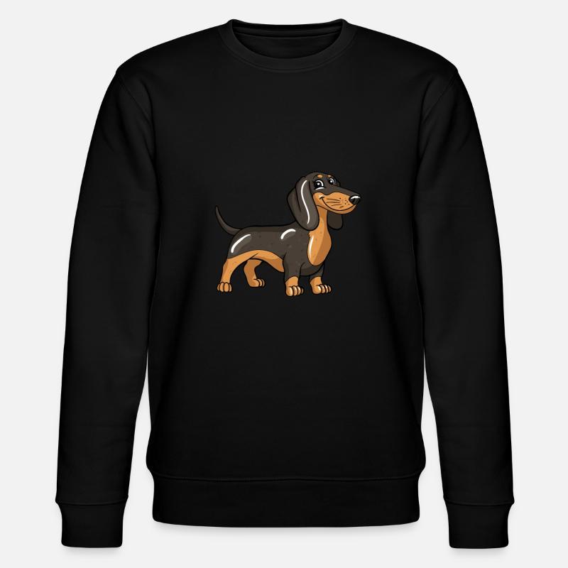 Dackel Hund - Stanley/Stella Unisex Bio-Sweatshirt CHANGER  - Schwarz