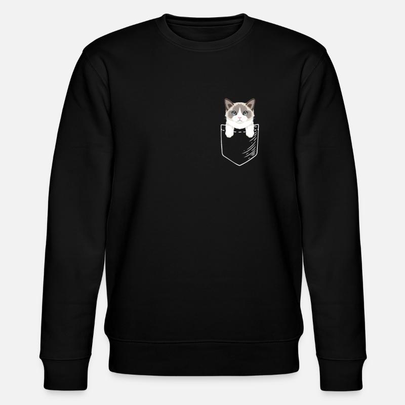 Poche pour chat Ragdoll - Sweat bio CHANGER Stanley/Stella Unisexe - noir