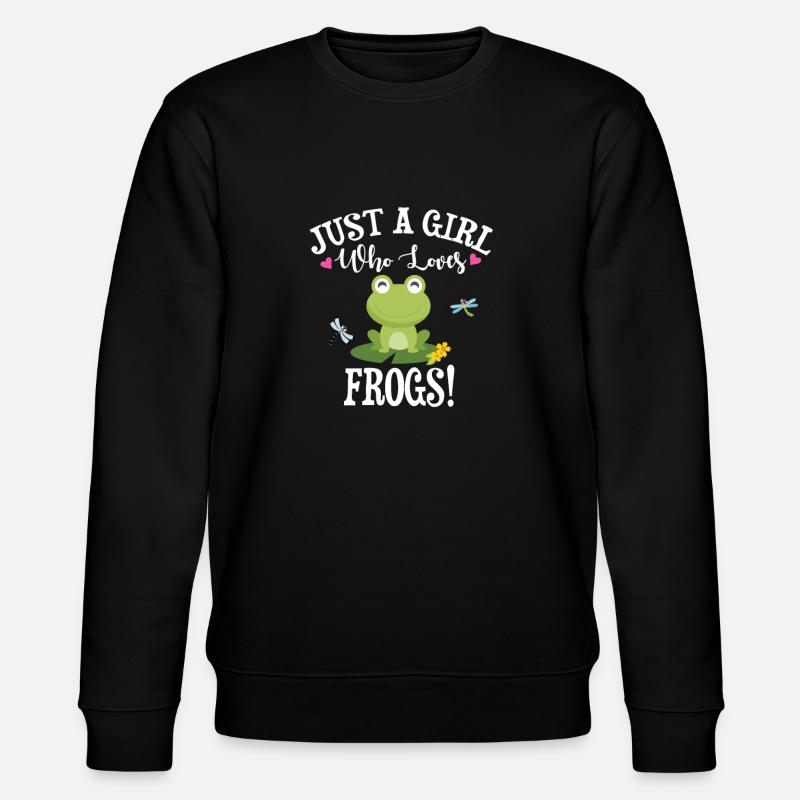 Frog - Stanley/Stella CHANGER Unisex Organic Sweatshirt - black