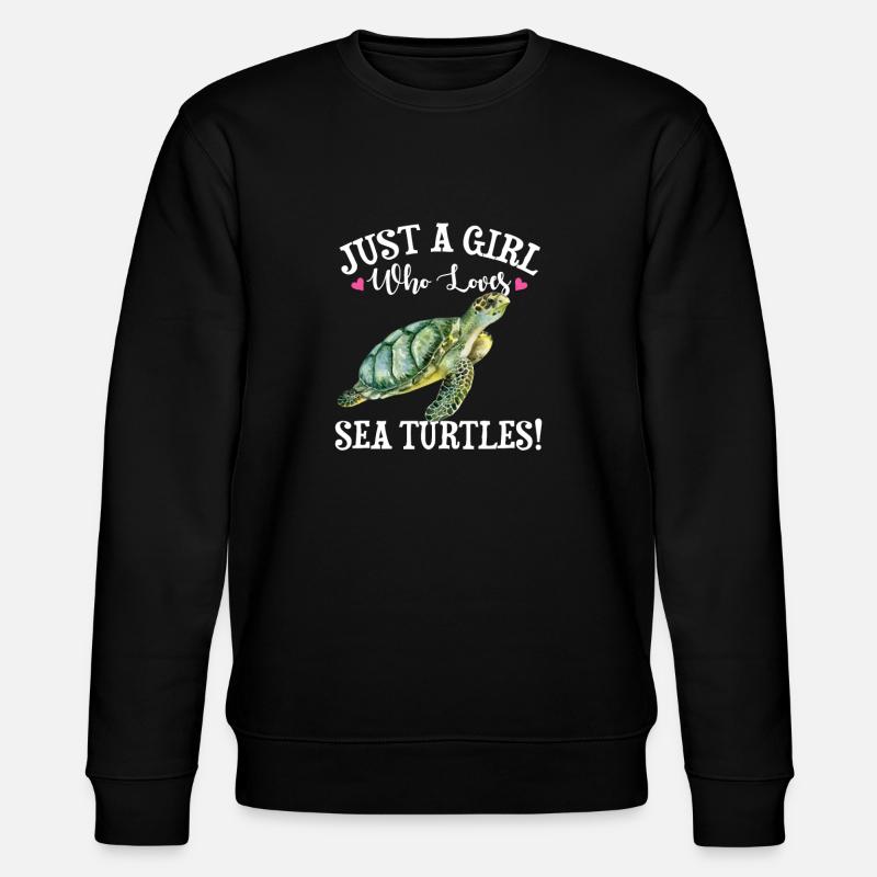 Tortue marine - Sweat bio CHANGER Stanley/Stella Unisexe - noir