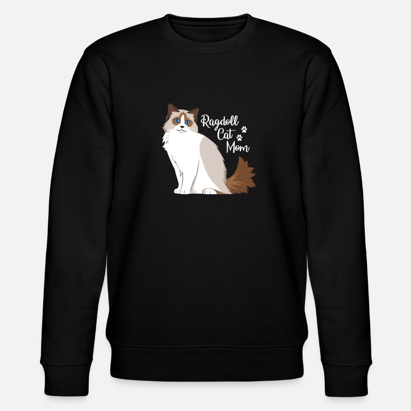Ragdoll Katze Mama - Stanley/Stella Unisex Bio-Sweatshirt CHANGER  - Schwarz