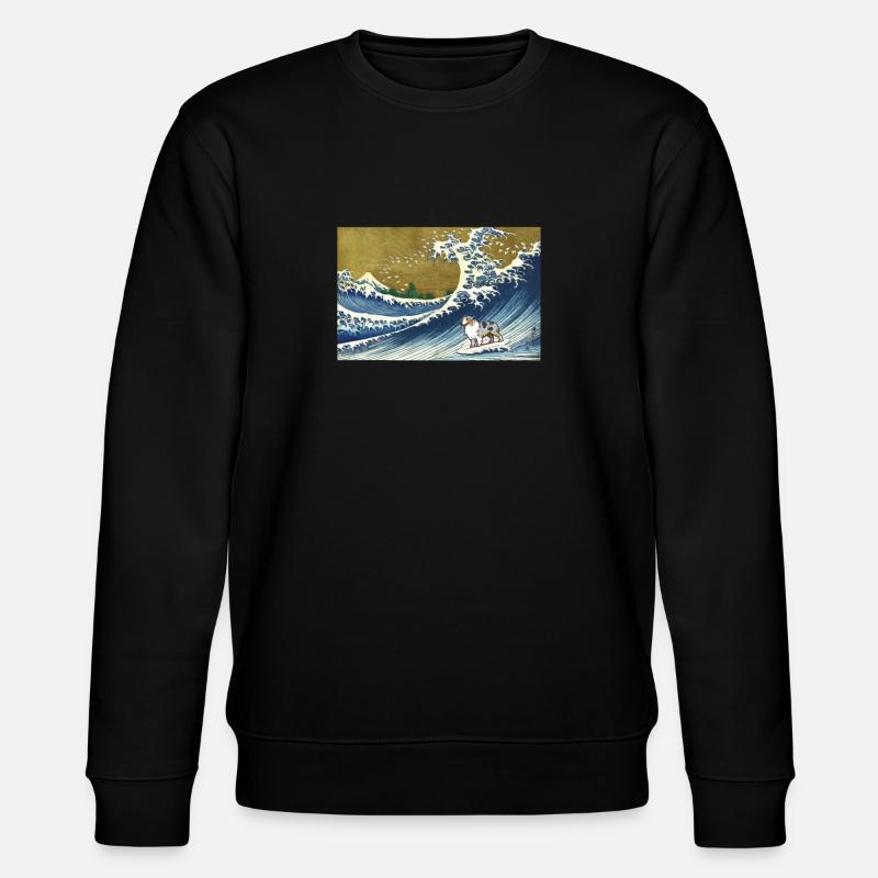 Blue Merle Australian Shepherd - Stanley/Stella CHANGER Unisex Organic Sweatshirt - black