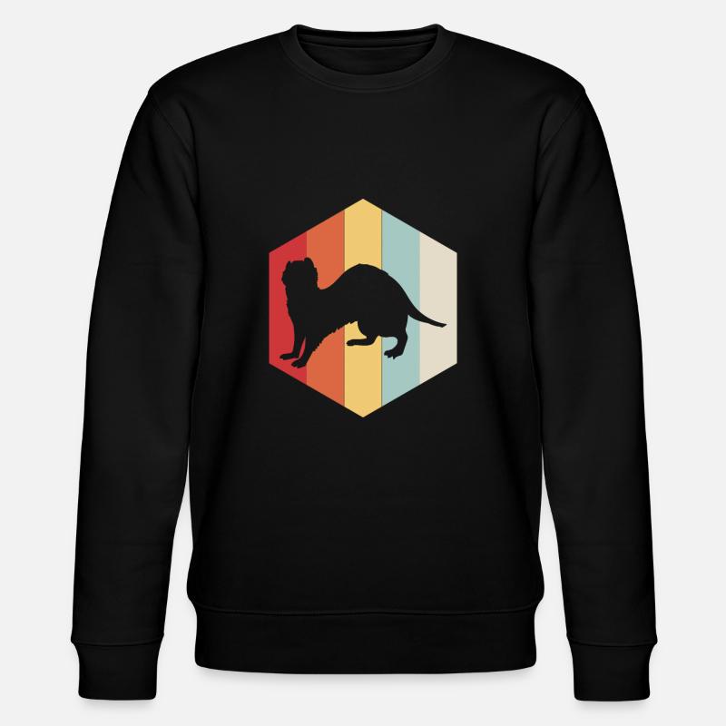 Silhouette de furet rétro - Sweat bio CHANGER Stanley/Stella Unisexe - noir