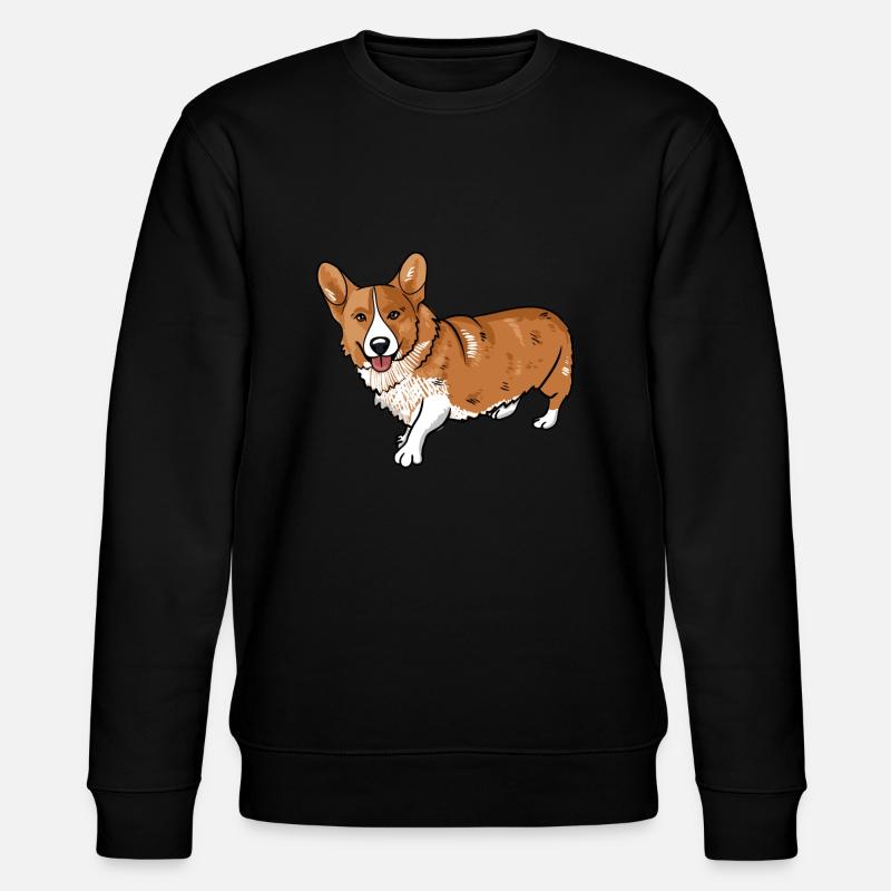 Corgi - Stanley/Stella Unisex Bio-Sweatshirt CHANGER  - Schwarz