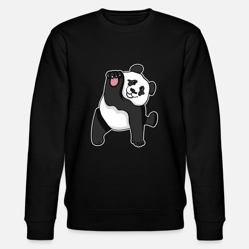 Panda - Stanley/Stella Unisex Bio-Sweatshirt CHANGER - Schwarz