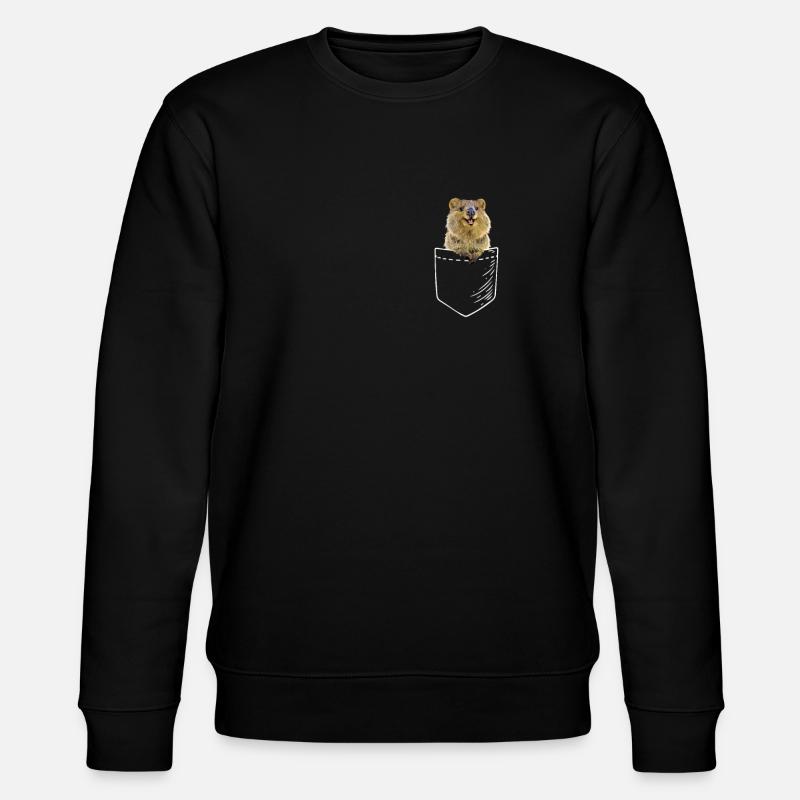 Quokka - Stanley/Stella Unisex Bio-Sweatshirt CHANGER  - Schwarz