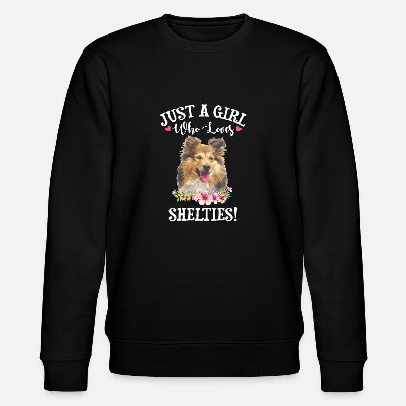 Sheltie - Stanley/Stella Unisex Bio-Sweatshirt CHANGER  - Schwarz