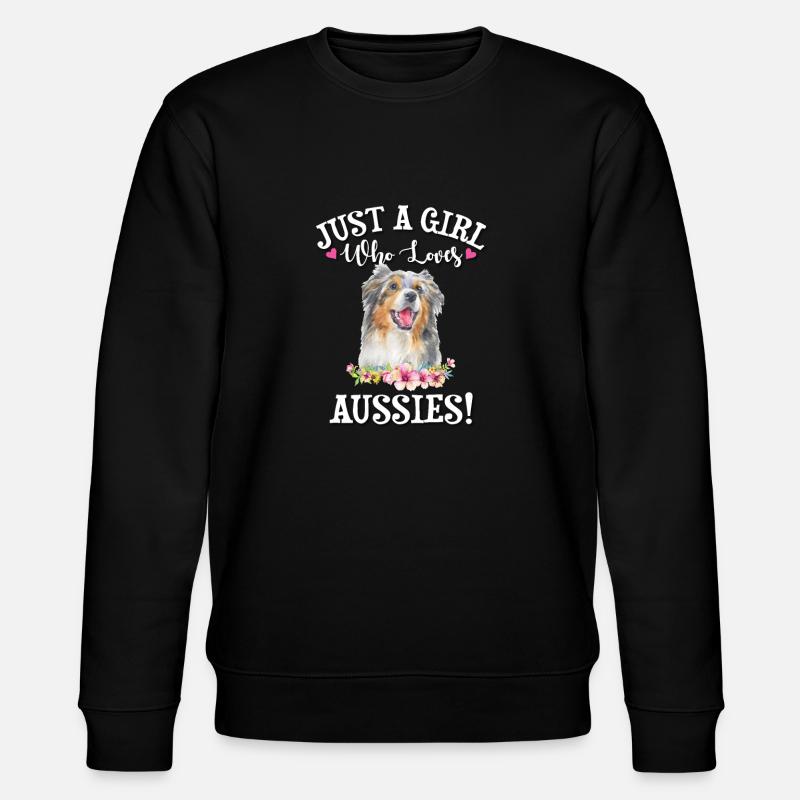 Blue Merle Australian Shepherd - Stanley/Stella Unisex Bio-Sweatshirt CHANGER  - Schwarz
