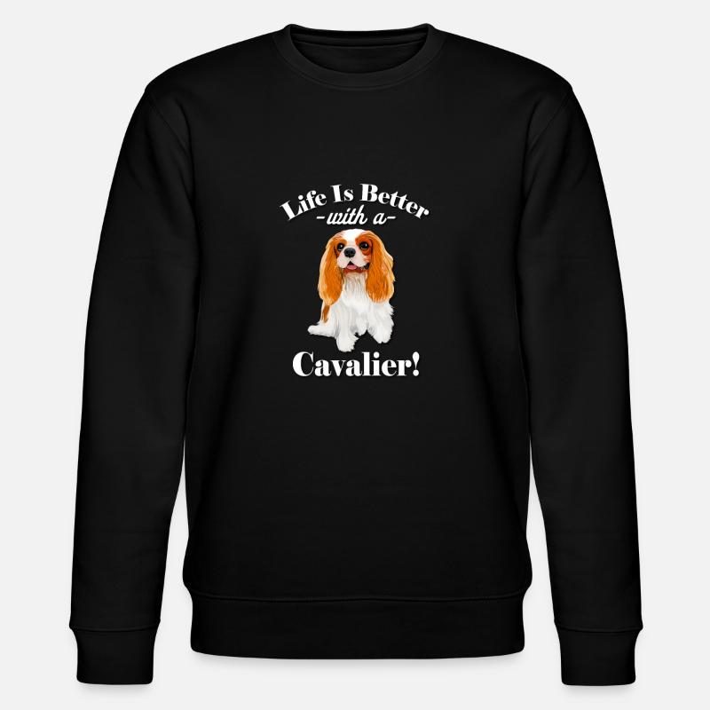 Cavalier King Charles Spaniel - Sweat bio CHANGER Stanley/Stella Unisexe - noir