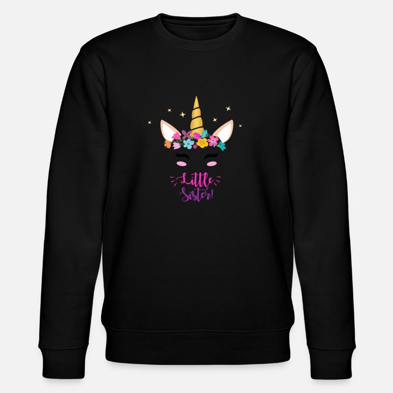 Kleine Schwester - Stanley/Stella Unisex Bio-Sweatshirt CHANGER  - Schwarz