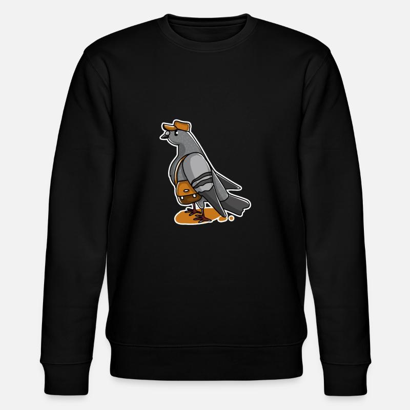 Brieftaube - Stanley/Stella Unisex Bio-Sweatshirt CHANGER  - Schwarz