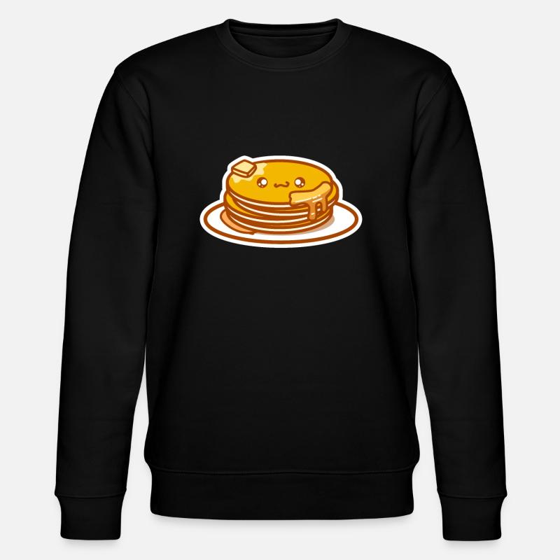 Pfannkuchen Kawaii - Stanley/Stella Unisex Bio-Sweatshirt CHANGER  - Schwarz