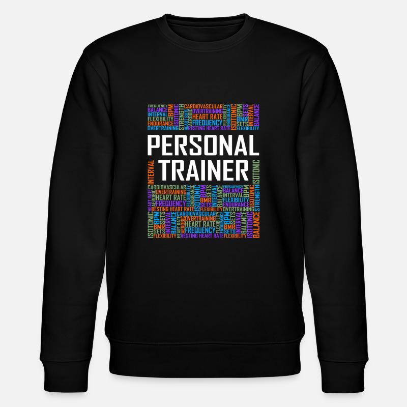 Personal Trainer - Worte - Stanley/Stella Unisex Bio-Sweatshirt CHANGER  - Schwarz