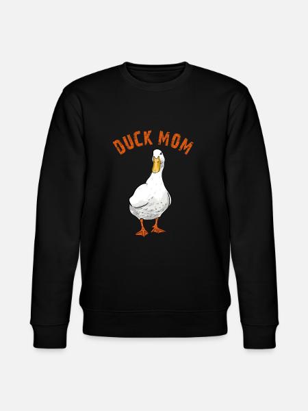 Duck Mom - Stanley/Stella CHANGER Unisex Organic Sweatshirt - black