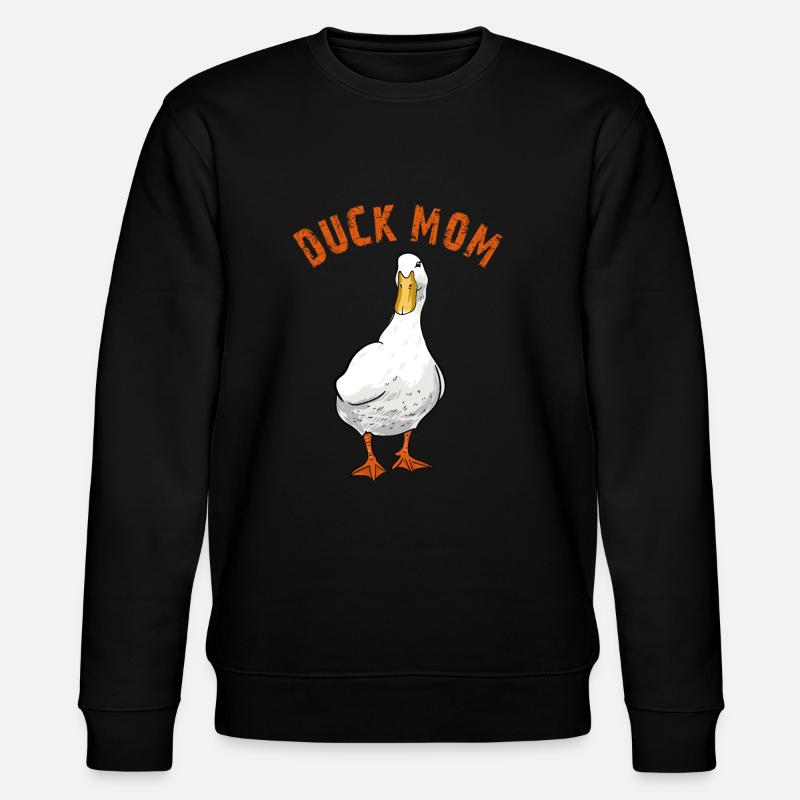 Duck Mom - Stanley/Stella CHANGER Unisex Organic Sweatshirt - black