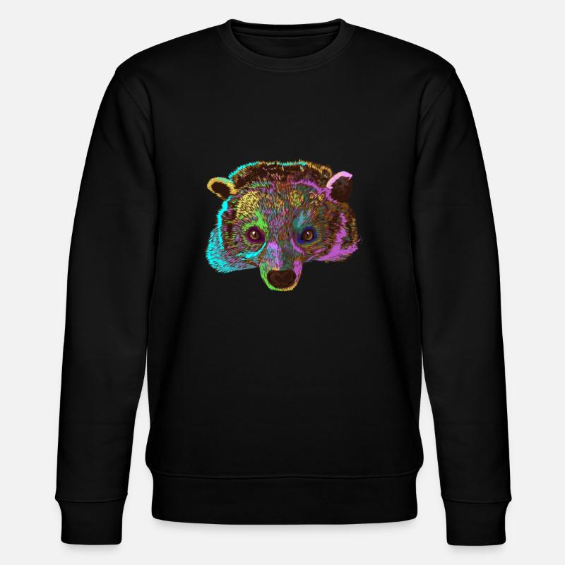 Splash Binturong Marderbär - Stanley/Stella Unisex Bio-Sweatshirt CHANGER - Schwarz