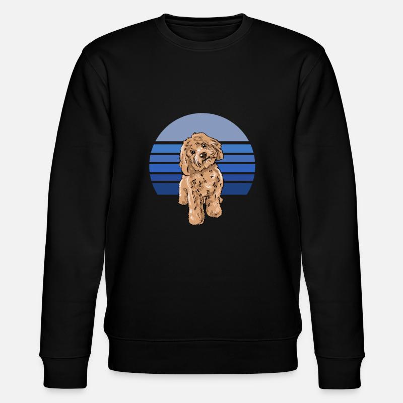 Cockapoo Bleu Rétro - Sweat bio CHANGER Stanley/Stella Unisexe - noir