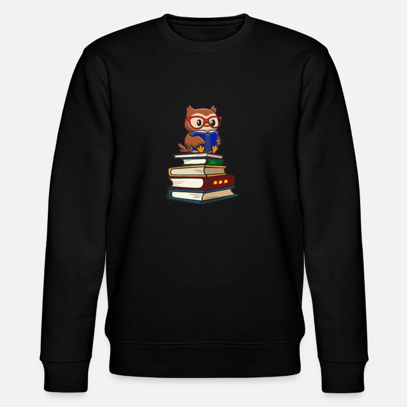 Eule - Stanley/Stella Unisex Bio-Sweatshirt CHANGER  - Schwarz