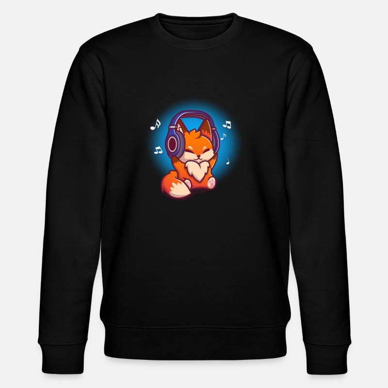 Fox - Stanley/Stella CHANGER Unisex Organic Sweatshirt - black