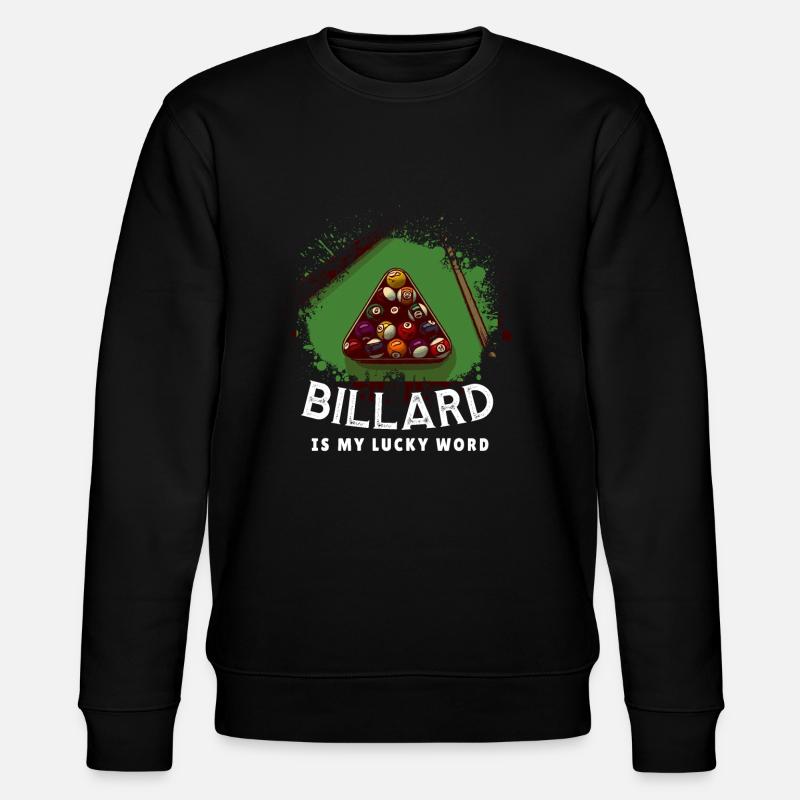 Billard Pool Billardkugel - Stanley/Stella Unisex Bio-Sweatshirt CHANGER  - Schwarz