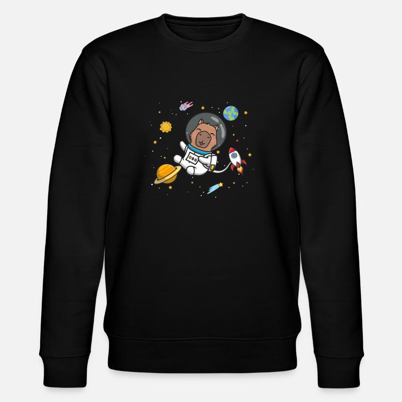 Capybara - Stanley/Stella Unisex Bio-Sweatshirt CHANGER  - Schwarz