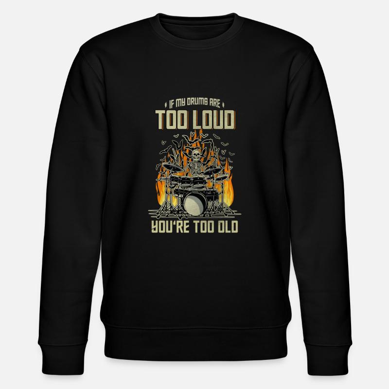 Drums Drummer - Stanley/Stella CHANGER Unisex Organic Sweatshirt - black