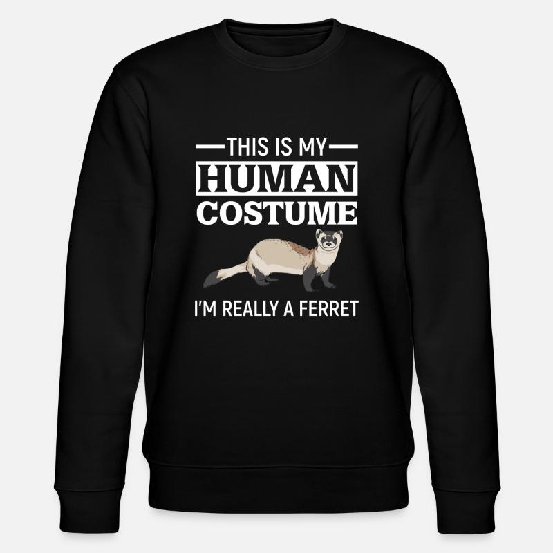 Frettchen - Stanley/Stella Unisex Bio-Sweatshirt CHANGER  - Schwarz